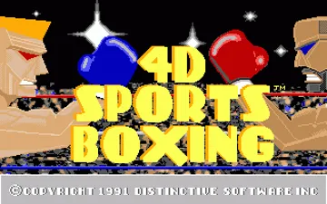 4D Sports Boxing_Disk1 screen shot title